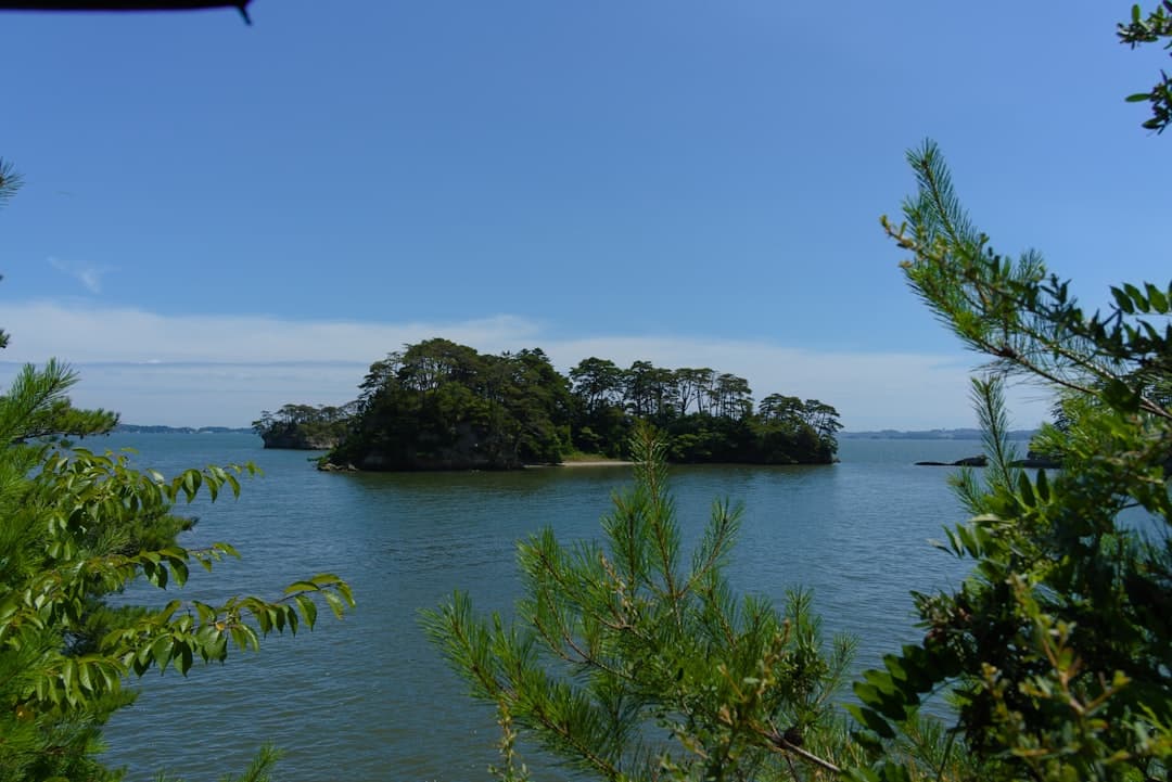Pine-covered islands scattered across Matsushima Bay, Tōhoku