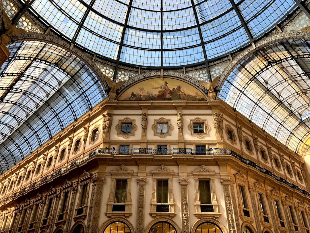 The glass dome of Milan's Galleria Vittorio Emanuele II
