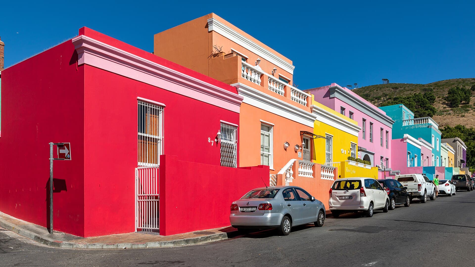 The painted houses of Cape Town's Bo-Kaap quarter